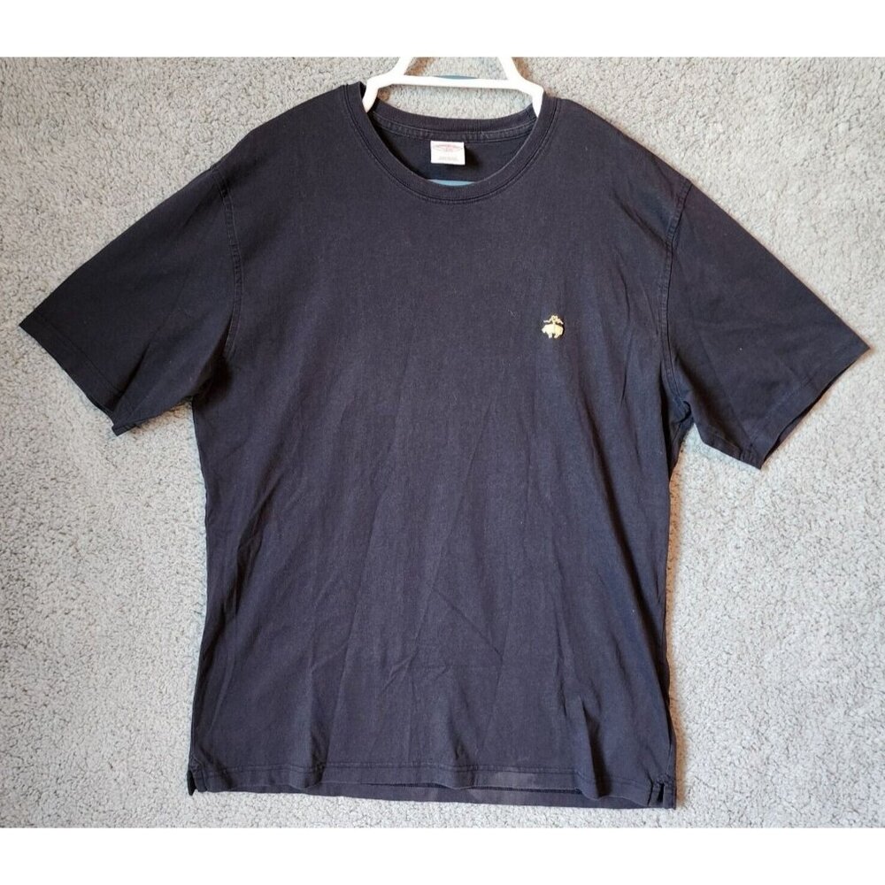 Brooks Brothers Navy Blue Embroidered Sheep Logo T Shirt Size‎ XL 100% Cotton